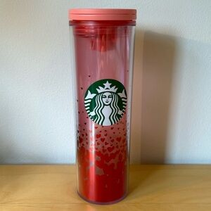 Starbucks Foil Heart Tumbler 16oz